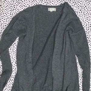 Pink Rose Dark Gray Cardigan